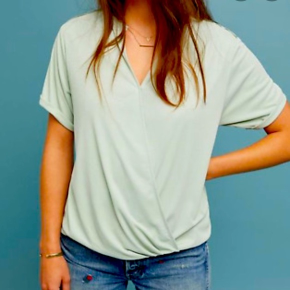 Anthropologie Saturday Sunday Amy surplice top - Picture 1 of 6